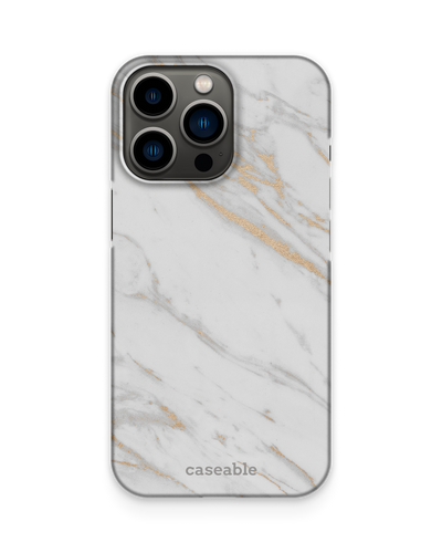Gold Marble Elegance Hard Shell Phone Case Apple iPhone 13 Pro