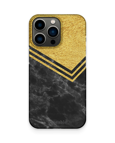 Gold Marble Hard Shell Phone Case Apple iPhone 13 Pro