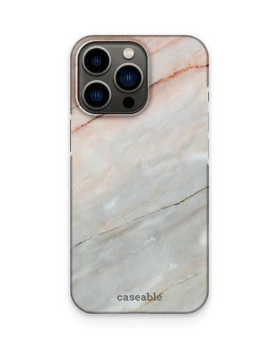 Mother of Pearl Marble Hard Shell Phone Case Apple iPhone 13 Pro