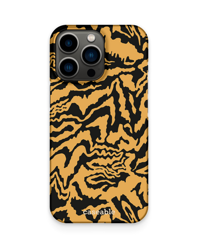Warped Tiger Stripes Hard Shell Phone Case Apple iPhone 13 Pro