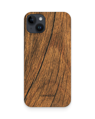 Wood Hard Shell Phone Case for Apple iPhone 15 Plus