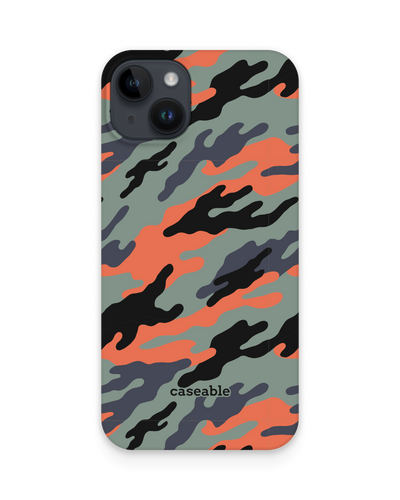 Camo Sunset Hard Shell Phone Case for Apple iPhone 15 Plus