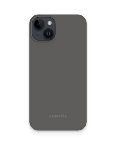 SPACE GREY Hard Shell Phone Case for Apple iPhone 15 Plus