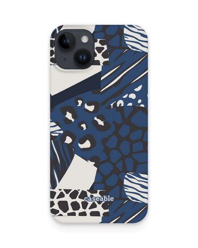 Animal Print Patchwork Hard Shell Phone Case for Apple iPhone 15 Plus