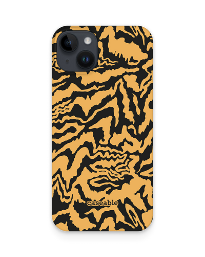 Warped Tiger Stripes Hard Shell Phone Case for Apple iPhone 14 Plus