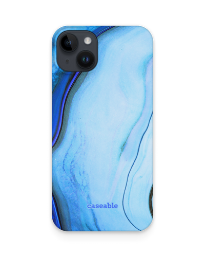 Cool Blues Hard Shell Phone Case for Apple iPhone 15 Plus