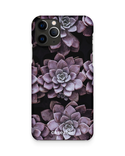 Purple Succulents Hard Shell Phone Case Apple iPhone 11 Pro