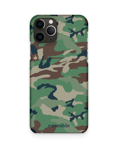 Green and Brown Camo Hard Shell Phone Case Apple iPhone 11 Pro