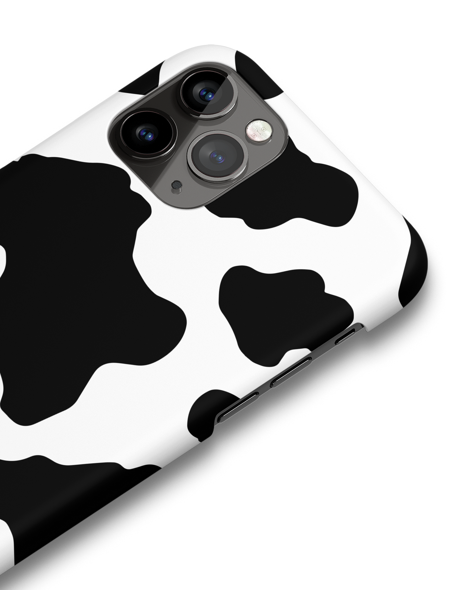 Cow Print 2 Hard Shell Phone Case Apple iPhone 11 Pro: Detail Shot
