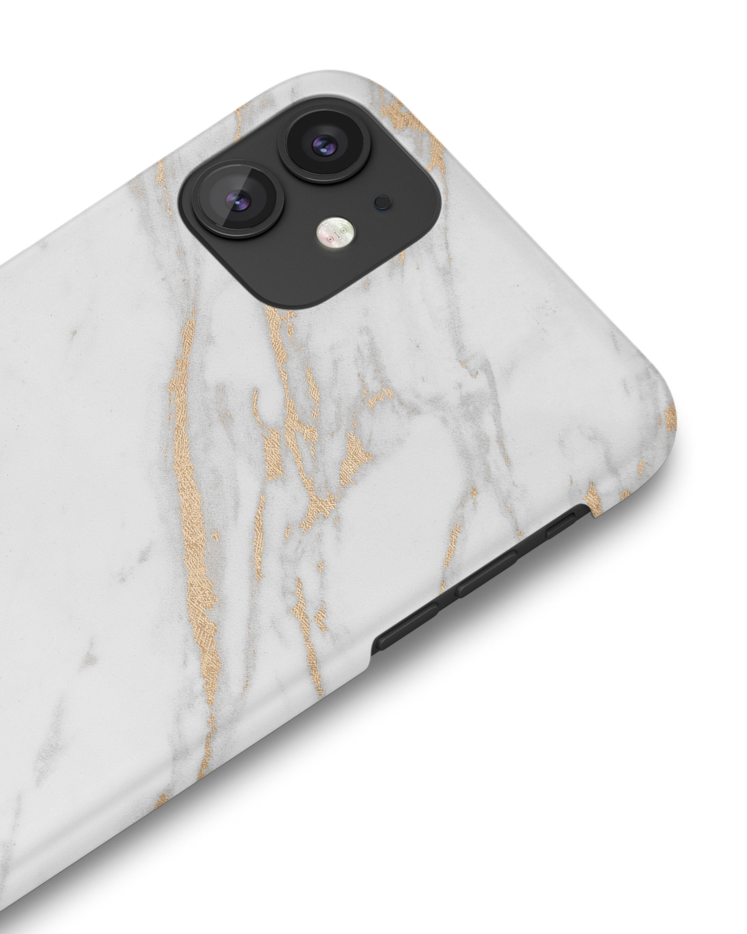 Gold Marble Elegance Hard Shell Phone Case Apple iPhone 11: Detail Shot
