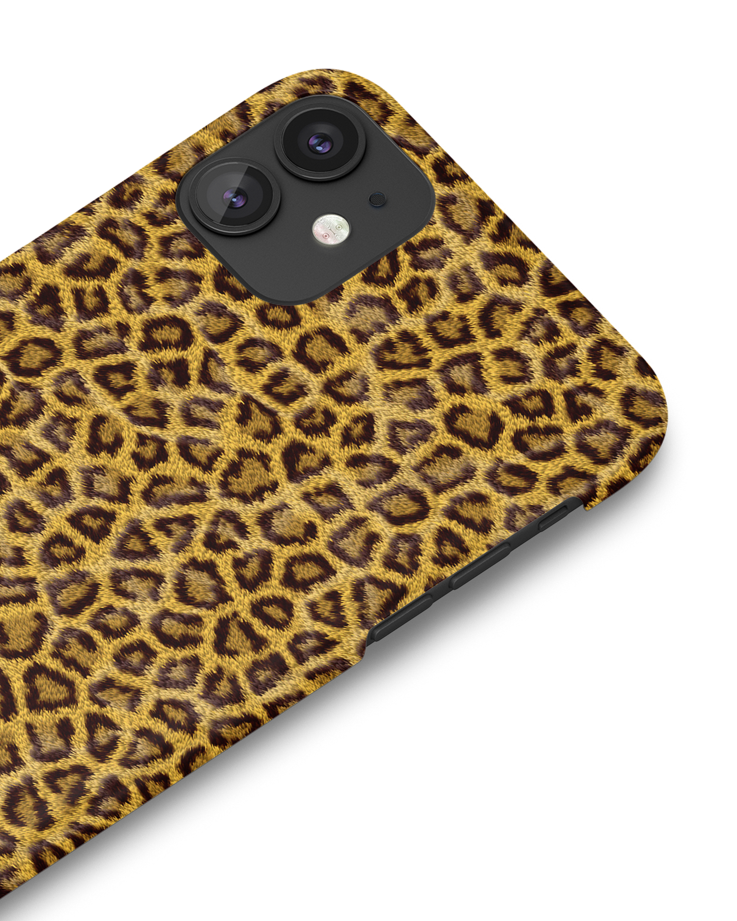Leopard Skin Hard Shell Phone Case Apple iPhone 11: Detail Shot