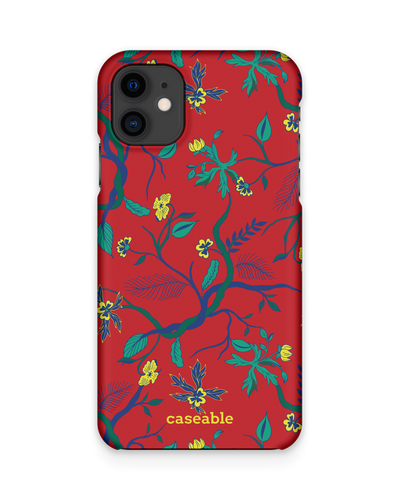 Ultra Red Floral Hard Shell Phone Case Apple iPhone 11