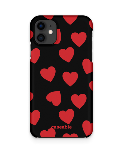 Repeating Hearts Hard Shell Phone Case Apple iPhone 11