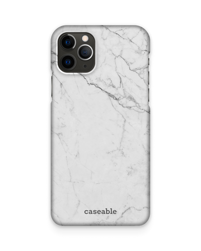 White Marble Hard Shell Phone Case Apple iPhone 11 Pro Max