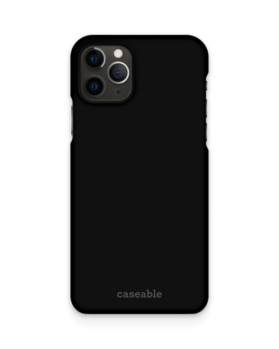 BLACK Hard Shell Phone Case Apple iPhone 11 Pro Max