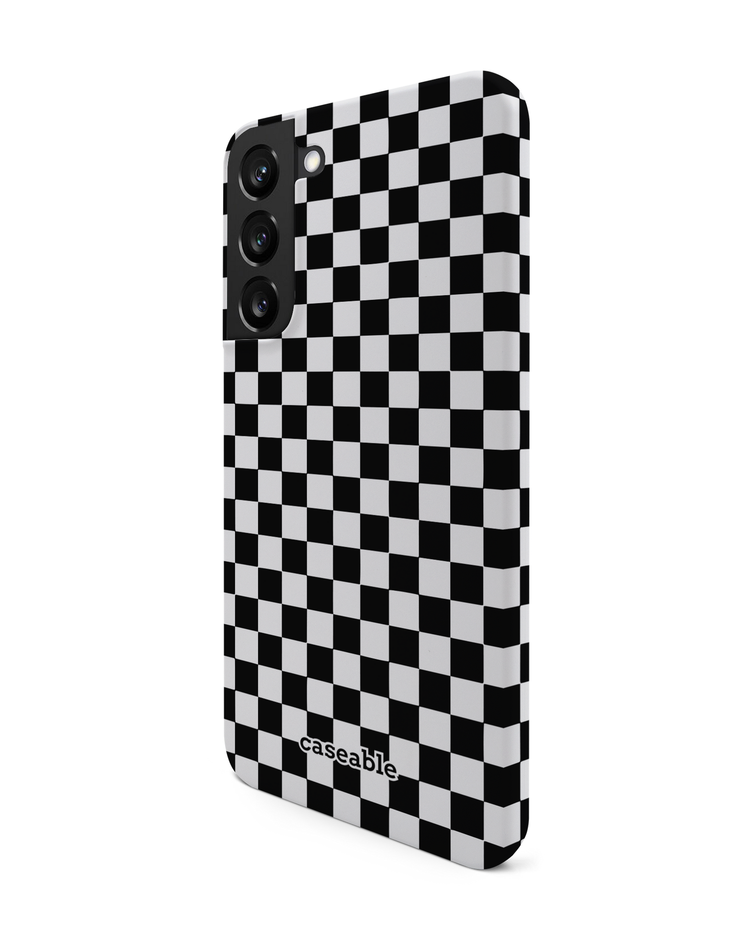 Squares Hard Shell Phone Case Samsung Galaxy S22 Plus 5G: View from the right side