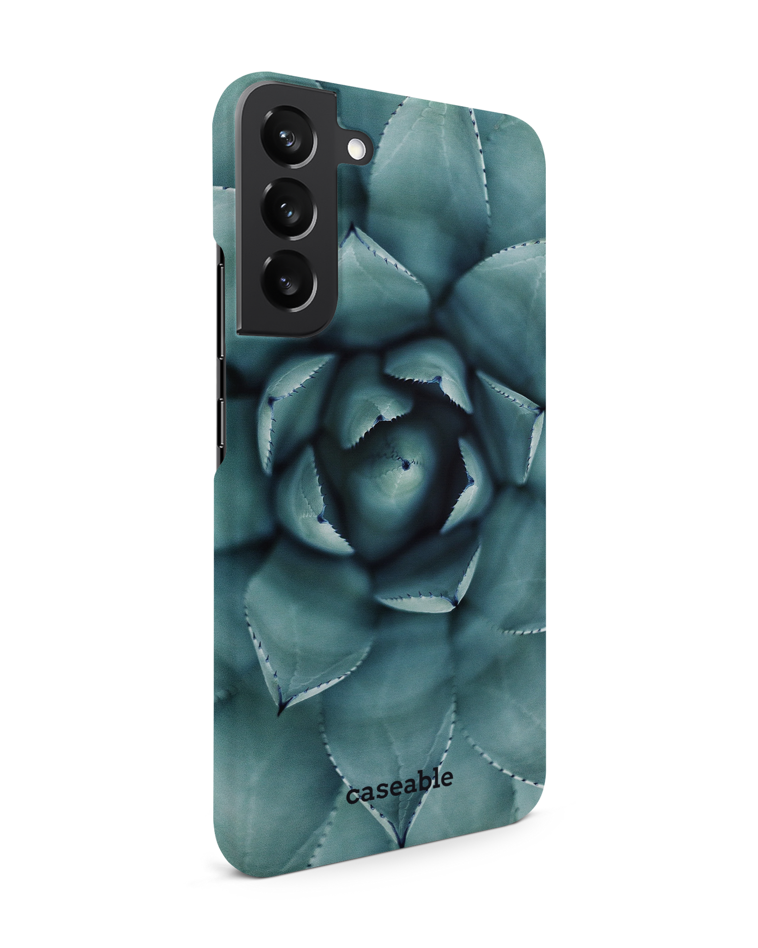 Beautiful Succulent Hard Shell Phone Case Samsung Galaxy S22 Plus 5G: View from the left side
