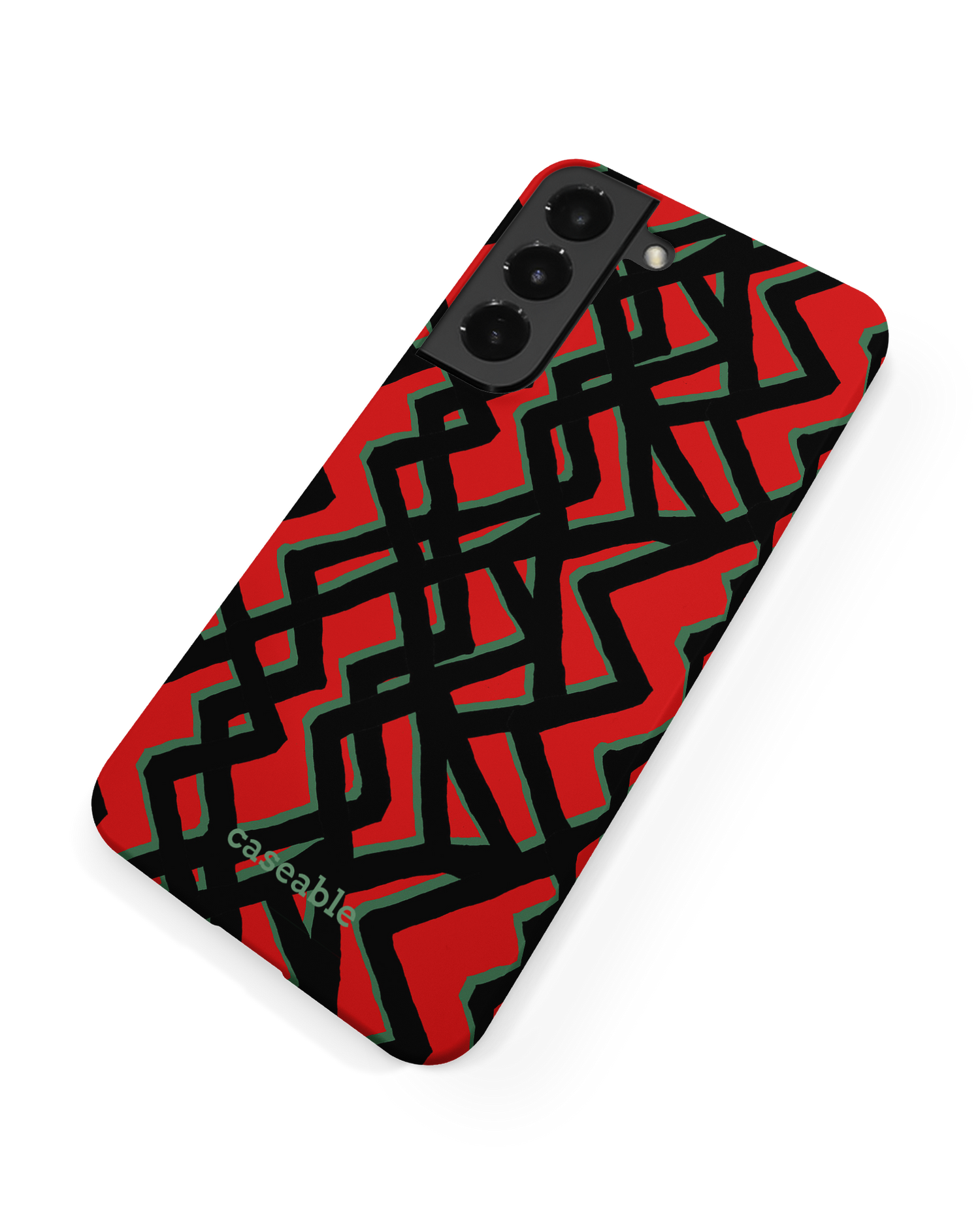 Fences Pattern Hard Shell Phone Case Samsung Galaxy S22 Plus 5G: Back View