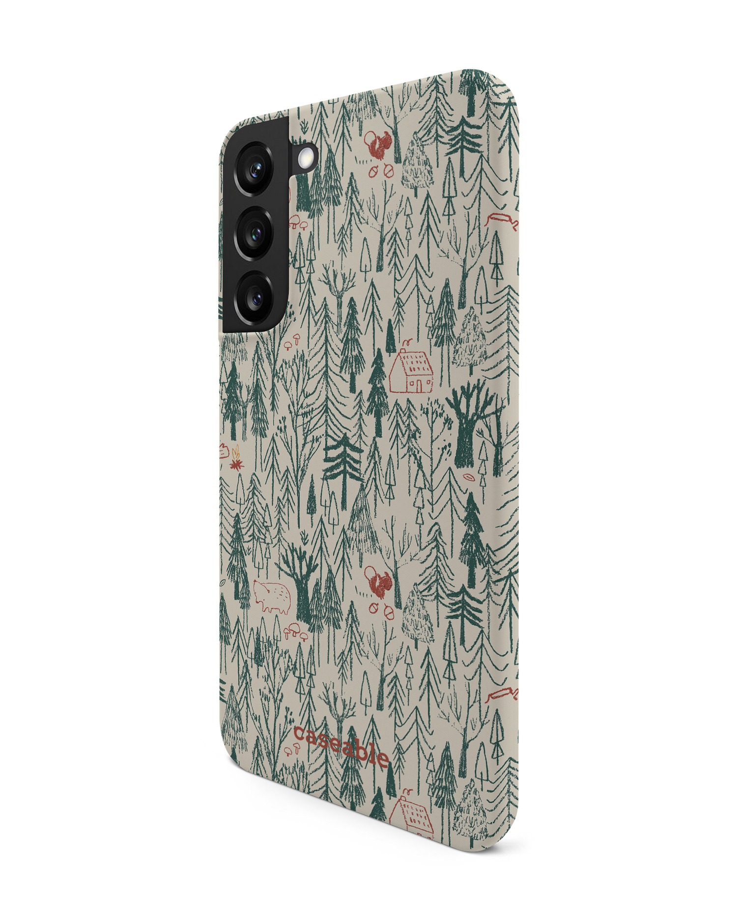 Wonder Forest Hard Shell Phone Case Samsung Galaxy S22 Plus 5G: View from the right side
