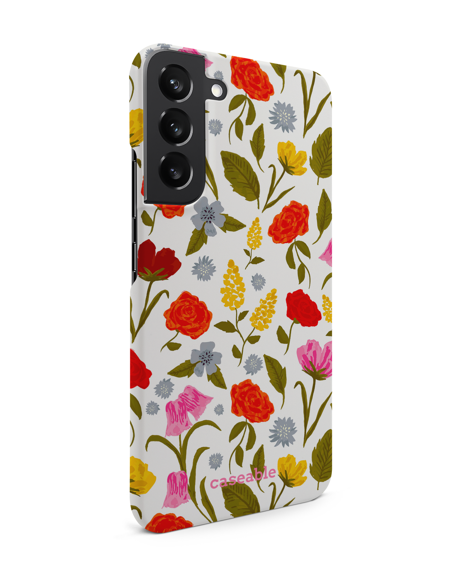 Botanical Beauties Hard Shell Phone Case Samsung Galaxy S22 Plus 5G: View from the left side