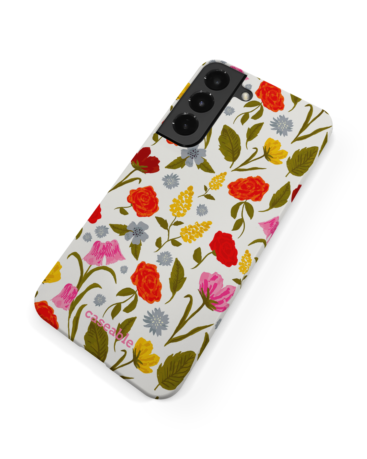 Botanical Beauties Hard Shell Phone Case Samsung Galaxy S22 Plus 5G: Back View