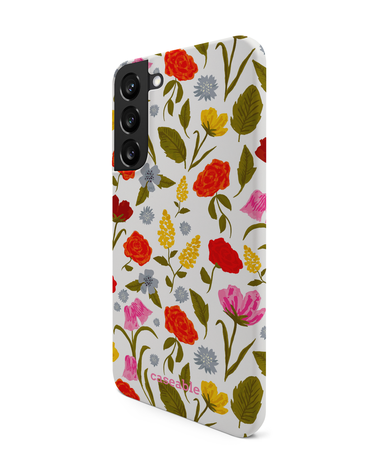 Botanical Beauties Hard Shell Phone Case Samsung Galaxy S22 Plus 5G: View from the right side