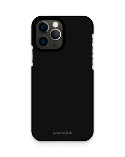 BLACK Hard Shell Phone Case Apple iPhone 12 Pro Max