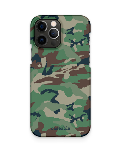 Green and Brown Camo Hard Shell Phone Case Apple iPhone 12 Pro Max