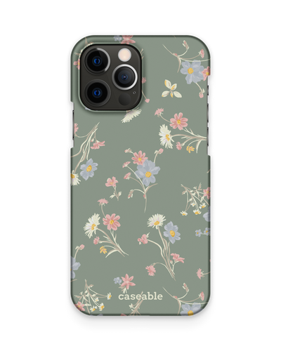 Wild Flower Sprigs Hard Shell Phone Case Apple iPhone 12 Pro Max