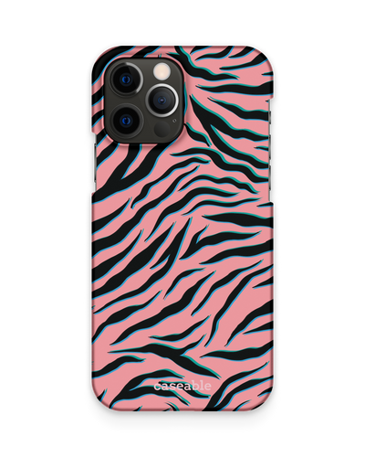 Pink Zebra Hard Shell Phone Case Apple iPhone 12 Pro Max