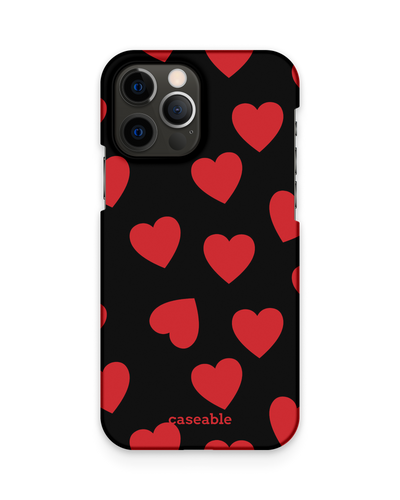 Repeating Hearts Hard Shell Phone Case Apple iPhone 12 Pro Max