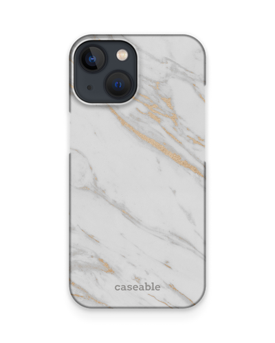 Gold Marble Elegance Hard Shell Phone Case Apple iPhone 13 mini