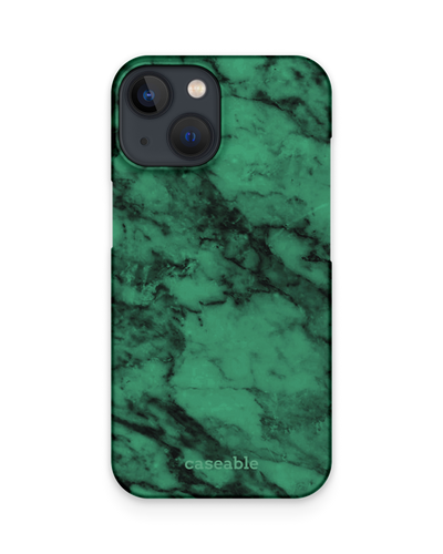 Green Marble Hard Shell Phone Case Apple iPhone 13 mini