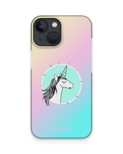 Happiness Unicorn Hard Shell Phone Case Apple iPhone 13 mini