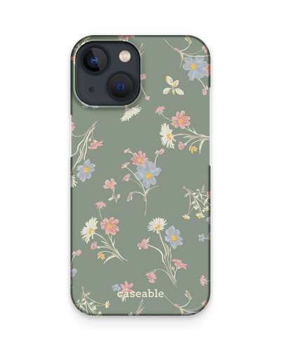 Wild Flower Sprigs Hard Shell Phone Case Apple iPhone 13 mini
