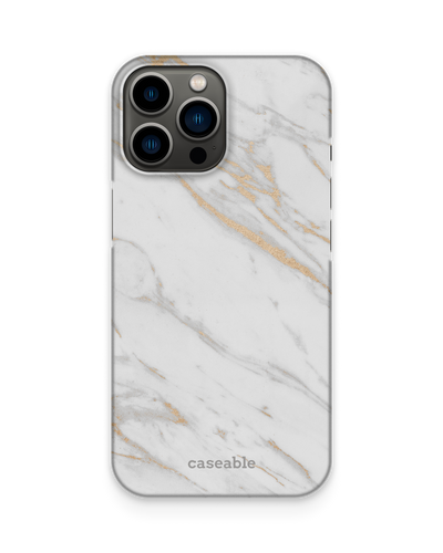 Gold Marble Elegance Hard Shell Phone Case Apple iPhone 13 Pro Max