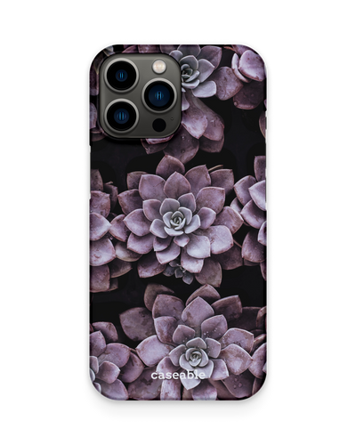 Purple Succulents Hard Shell Phone Case Apple iPhone 13 Pro Max