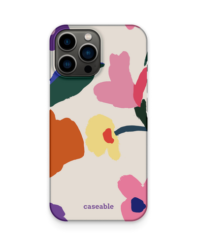 Handpainted Blooms Hard Shell Phone Case Apple iPhone 13 Pro Max