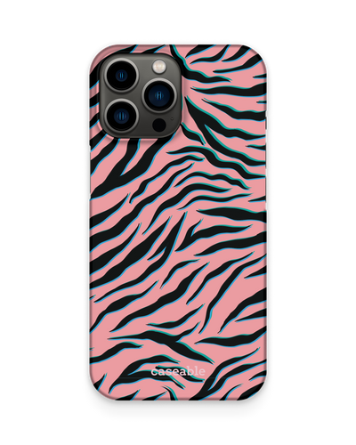 Pink Zebra Hard Shell Phone Case Apple iPhone 13 Pro Max