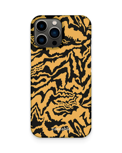 Warped Tiger Stripes Hard Shell Phone Case Apple iPhone 13 Pro Max
