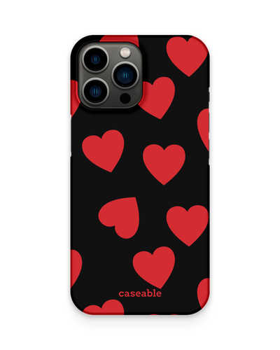 Repeating Hearts Hard Shell Phone Case Apple iPhone 13 Pro Max