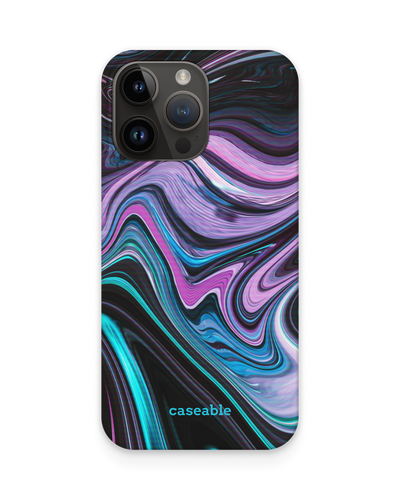Digital Swirl Hard Shell Phone Case for Apple iPhone 15 Pro Max