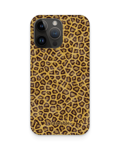 Leopard Skin Hard Shell Phone Case for Apple iPhone 15 Pro Max