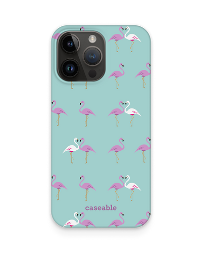 Two Flamingos Hard Shell Phone Case for Apple iPhone 14 Pro Max