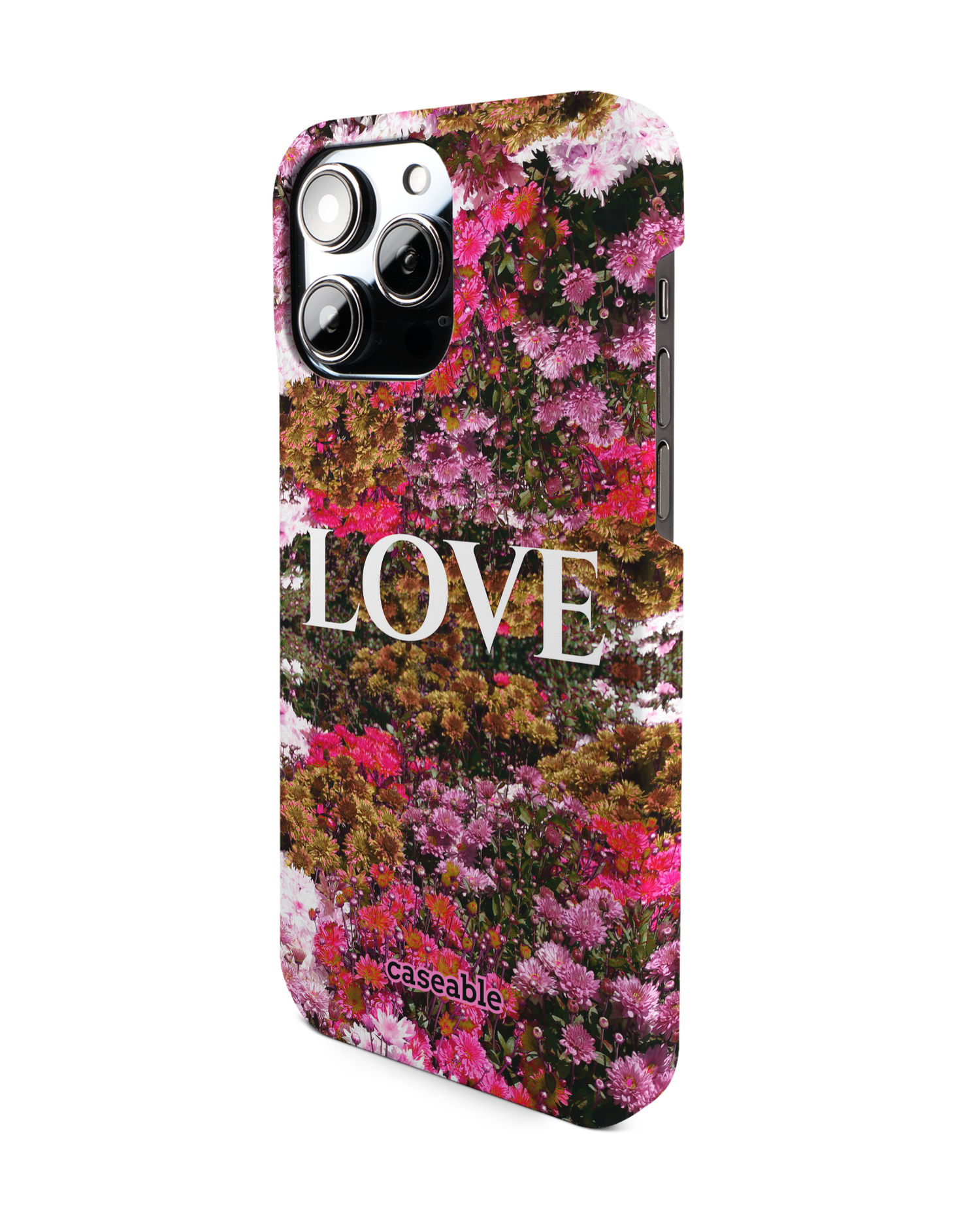 Luxe Love Hard Shell Phone Case for Apple iPhone 14 Pro Max: View from the right side