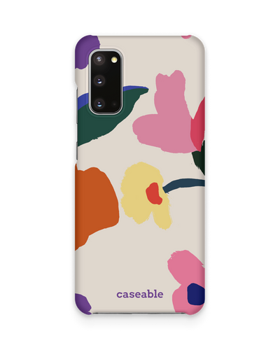 Handpainted Blooms Hard Shell Phone Case Samsung Galaxy S20