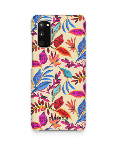 Painterly Spring Leaves Hard Shell Phone Case Samsung Galaxy S20