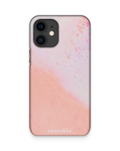 Peaches & Cream Marble Hard Shell Phone Case Apple iPhone 12 mini