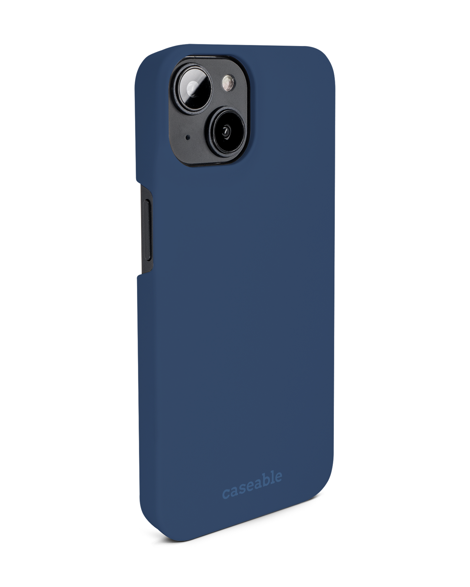 NAVY Hard Shell Phone Case for Apple iPhone 14: View from the left side