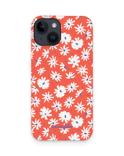 Retro Daisy Hard Shell Phone Case for Apple iPhone 15